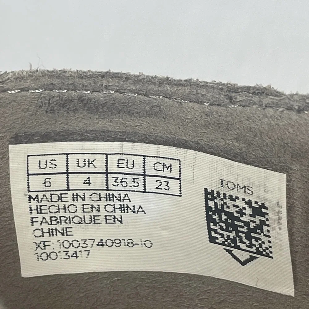 Toms Womens Julie Flats Desert Taupe Size 6 M‎